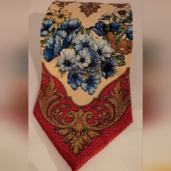 Vintage Barcelino Tie. 100% Silk.  Made in Italy. Handmade. Gorgeous. - Picture 2 of 10